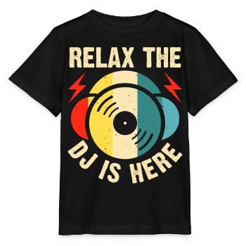 Dj Djing - Stanley/Stella Kinder T-Shirt MINI CREATOR  - Schwarz - Vorne - Mikhail (115cm)
