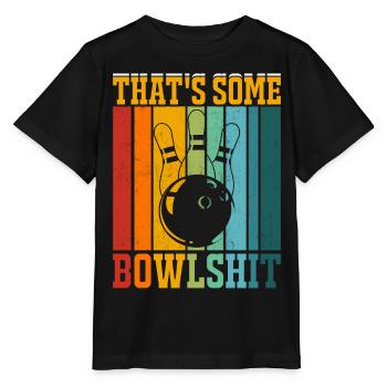 Bowling - Stanley/Stella Kinder T-Shirt MINI CREATOR  - Schwarz - Vorne - Mikhail (115cm)