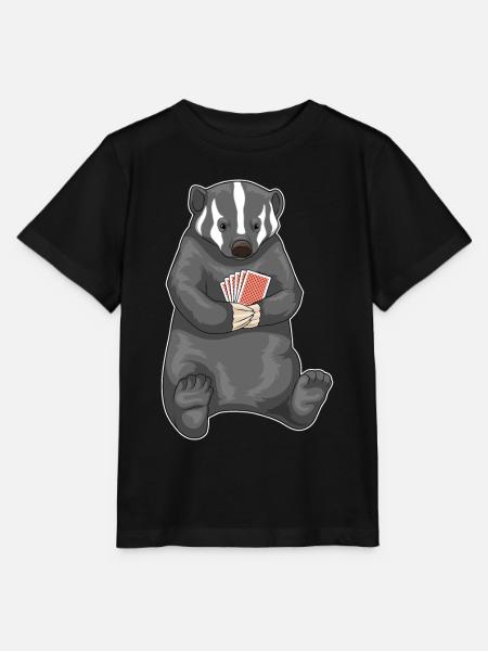 Dachs Poker Pokerkarten - Stanley/Stella Kinder T-Shirt MINI CREATOR  - Schwarz