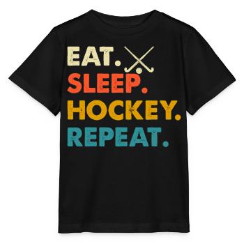 Hockey - Stanley/Stella MINI CREATOR Kids’ T-Shirt - black - Front - Mikhail (115cm)