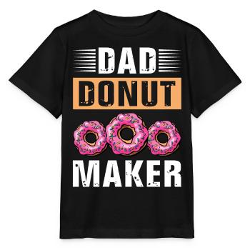 Papa Donut - Stanley/Stella MINI CREATOR Kids’ T-Shirt - black - Front - Mikhail (115cm)