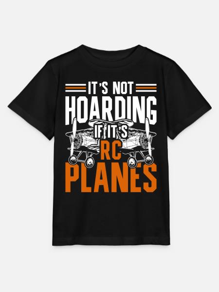 Modellflugzeuge - Stanley/Stella Kinder T-Shirt MINI CREATOR - Schwarz