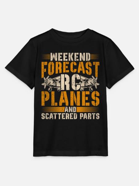 Modellflugzeug - Stanley/Stella Kinder T-Shirt MINI CREATOR - Schwarz
