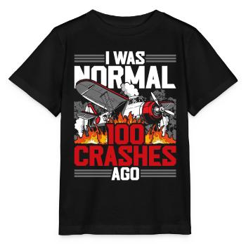 Modèle d’avion modèle d’avion I était normal - T-shirt bio MINI CREATOR Stanley/Stella Enfant - noir - Devant - Mikhail (115cm)