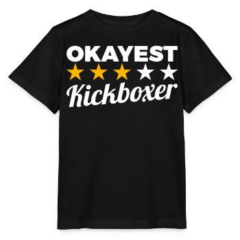 Kickboxeur moyen - T-shirt bio MINI CREATOR Stanley/Stella Enfant - noir - Devant - Mikhail (115cm)
