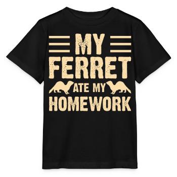 Frettchen - Stanley/Stella Kinder T-Shirt MINI CREATOR  - Schwarz - Vorne - Mikhail (115cm)