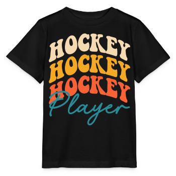 Hockey - Stanley/Stella MINI CREATOR Kids’ T-Shirt - black - Front - Mikhail (115cm)