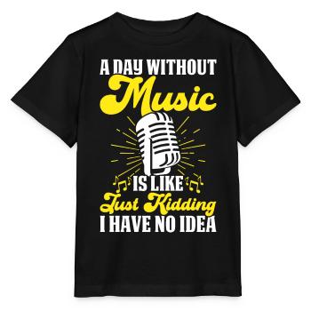 Chanteur chanteur - T-shirt bio MINI CREATOR Stanley/Stella Enfant - noir - Devant - Mikhail (115cm)