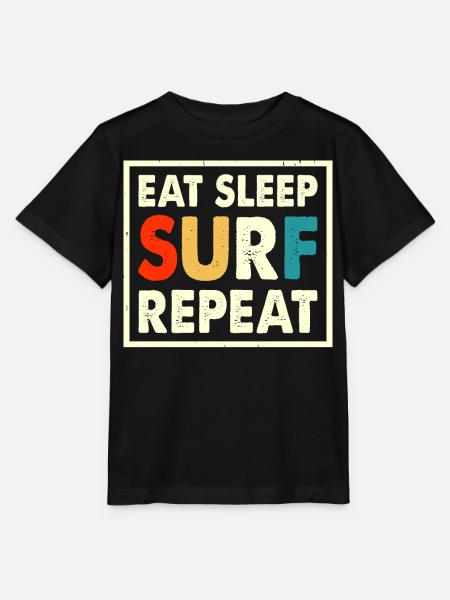 Surfen Surfer - Stanley/Stella Kinder T-Shirt MINI CREATOR  - Schwarz