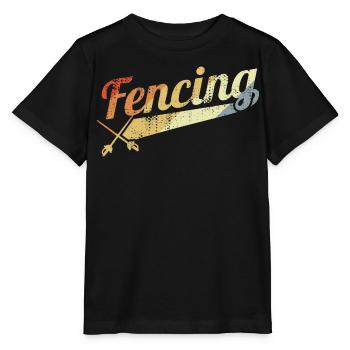 Fencing Vintage Look - Stanley/Stella MINI CREATOR Kids’ T-Shirt - black - Front - Mikhail (115cm)