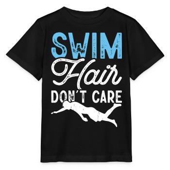 Swimming Float - Stanley/Stella MINI CREATOR Kids’ T-Shirt - black - Front - Mikhail (115cm)