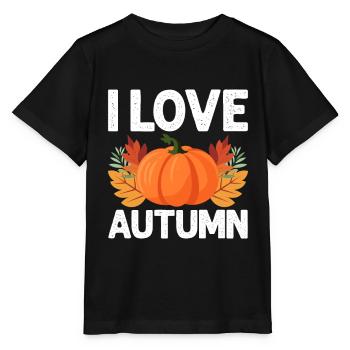 Herbst - Stanley/Stella Kinder T-Shirt MINI CREATOR  - Schwarz - Vorne - Mikhail (115cm)