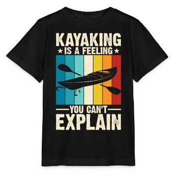 Kajak Kajakfahrer Kajaker - Stanley/Stella Kinder T-Shirt MINI CREATOR  - Schwarz - Vorne - Mikhail (115cm)