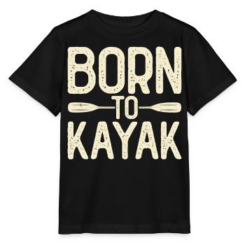 Kajak Kajakfahrer Kajaker - Stanley/Stella Kinder T-Shirt MINI CREATOR  - Schwarz - Vorne - Mikhail (115cm)