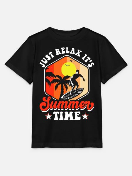 Surfen Surfer - Stanley/Stella Kinder T-Shirt MINI CREATOR  - Schwarz