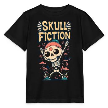 Totenkopf Skull Fiction Totenschädel - Stanley/Stella Kinder T-Shirt MINI CREATOR  - Schwarz - Vorne - Mikhail (115cm)