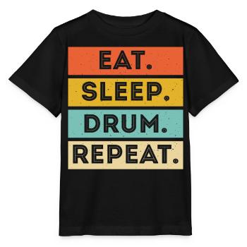Batterie Batteur Batteur - T-shirt bio MINI CREATOR Stanley/Stella Enfant - noir - Devant - Mikhail (115cm)