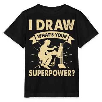Artiste - T-shirt bio MINI CREATOR Stanley/Stella Enfant - noir - Devant - Mikhail (115cm)