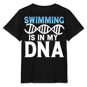 Swimming Float - Stanley/Stella MINI CREATOR Kids’ T-Shirt - black - Front - Mikhail (115cm)