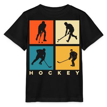 Hockey - Stanley/Stella MINI CREATOR Kids’ T-Shirt - black - Front - Mikhail (115cm)