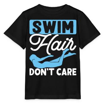 Swimming Float - Stanley/Stella MINI CREATOR Kids’ T-Shirt - black - Front - Mikhail (115cm)