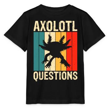 Axolotl Questions - T-shirt bio MINI CREATOR Stanley/Stella Enfant - noir - Devant - Mikhail (115cm)