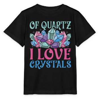 Cristaux de guérison de quartz J’aime les cristaux - T-shirt bio MINI CREATOR Stanley/Stella Enfant - noir - Devant - Mikhail (115cm)