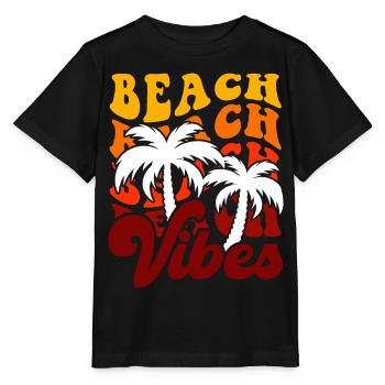 Beach Vibes - Stanley/Stella MINI CREATOR Kids’ T-Shirt - black - Front - Mikhail (115cm)