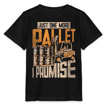 Forklift Driver Forklift Driver One More Pallet - Stanley/Stella MINI CREATOR Kids’ T-Shirt - black - Front - Mikhail (115cm)