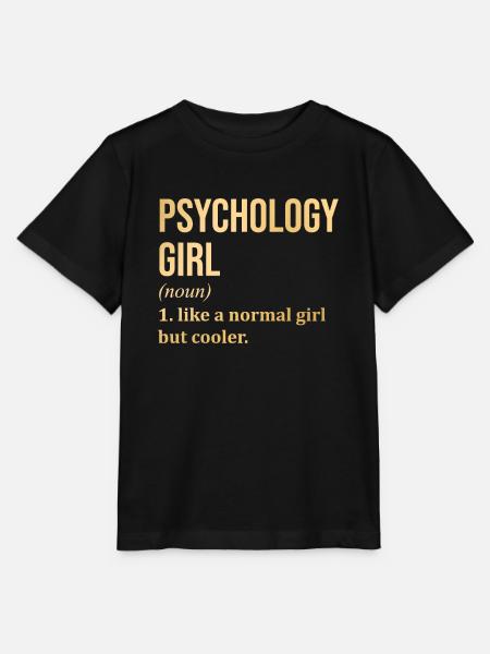Psychologie Mädchen Lustiger Spruch - Stanley/Stella Kinder T-Shirt MINI CREATOR - Schwarz