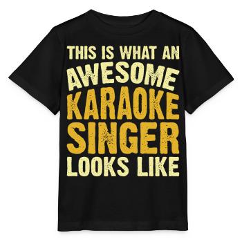Karaoké - T-shirt bio MINI CREATOR Stanley/Stella Enfant - noir - Devant - Mikhail (115cm)
