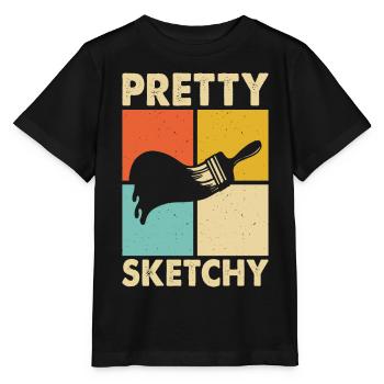 Malen Künstler Maler - Stanley/Stella Kinder T-Shirt MINI CREATOR  - Schwarz - Vorne - Mikhail (115cm)