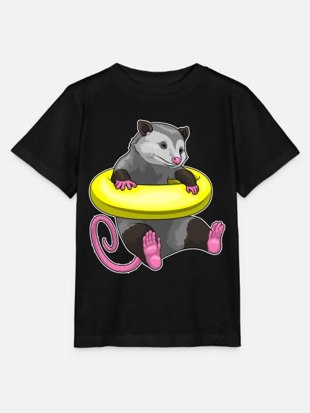 Beutelratte Schwimmen Schwimmring Sommer - Stanley/Stella Kinder T-Shirt MINI CREATOR  - Schwarz