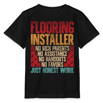 Floor layers, tilers, screed layers - Stanley/Stella MINI CREATOR Kids’ T-Shirt - black - Front - Mikhail (115cm)