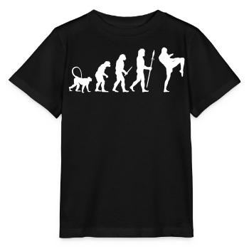Développement d’un kickboxeur - T-shirt bio MINI CREATOR Stanley/Stella Enfant - noir - Devant - Mikhail (115cm)