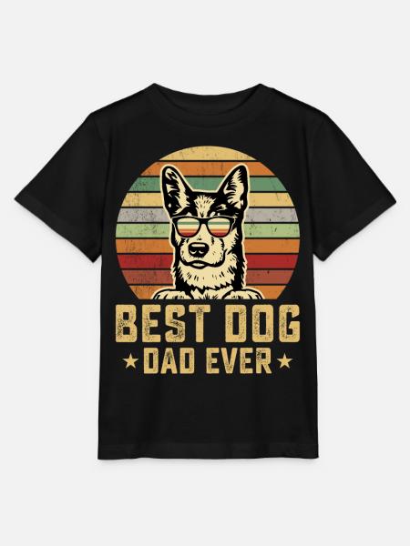 Hunde Papa - Stanley/Stella Kinder T-Shirt MINI CREATOR - Schwarz
