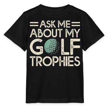 Golf Golfeur - T-shirt bio MINI CREATOR Stanley/Stella Enfant - noir - Devant - Mikhail (115cm)