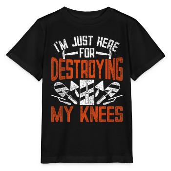 Floor layers, tilers, screed layers - Stanley/Stella MINI CREATOR Kids’ T-Shirt - black - Front - Mikhail (115cm)