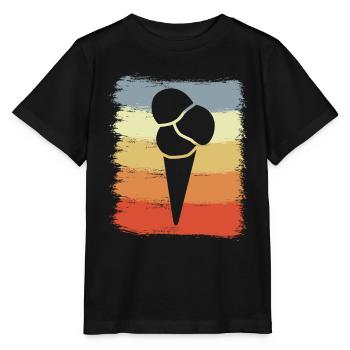 Eistüte - Stanley/Stella Kinder T-Shirt MINI CREATOR  - Schwarz - Vorne - Mikhail (115cm)
