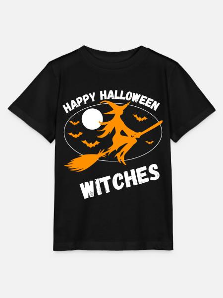 Fröhliche Halloween-Hexen - Stanley/Stella Kinder T-Shirt MINI CREATOR - Schwarz