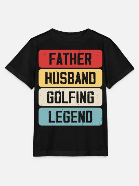 Golf Golfer - Stanley/Stella Kinder T-Shirt MINI CREATOR  - Schwarz