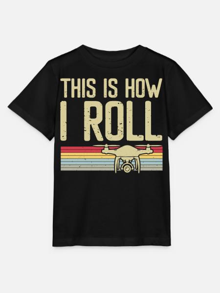Drohne - Stanley/Stella Kinder T-Shirt MINI CREATOR  - Schwarz