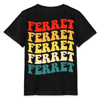 Frettchen - Stanley/Stella Kinder T-Shirt MINI CREATOR  - Schwarz - Vorne - Mikhail (115cm)