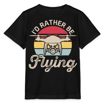 Drohne - Stanley/Stella Kinder T-Shirt MINI CREATOR  - Schwarz - Vorne - Mikhail (115cm)