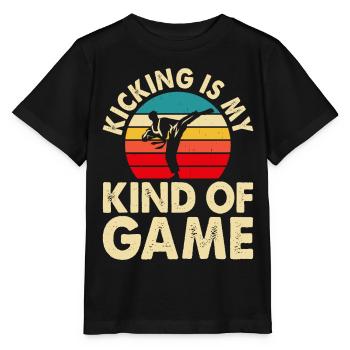 Karate Kampfsport - Stanley/Stella Kinder T-Shirt MINI CREATOR  - Schwarz - Vorne - Mikhail (115cm)