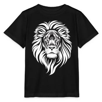 The Majesty: The White Lion - Stanley/Stella MINI CREATOR Kids’ T-Shirt - black - Front - Mikhail (115cm)