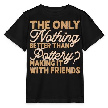 Poterie Poterie Poterie - T-shirt bio MINI CREATOR Stanley/Stella Enfant - noir - Devant - Mikhail (115cm)
