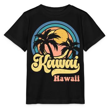 Hawaï - T-shirt bio MINI CREATOR Stanley/Stella Enfant - noir - Devant - Mikhail (115cm)