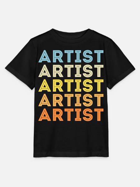 Künstler - Stanley/Stella Kinder T-Shirt MINI CREATOR  - Schwarz