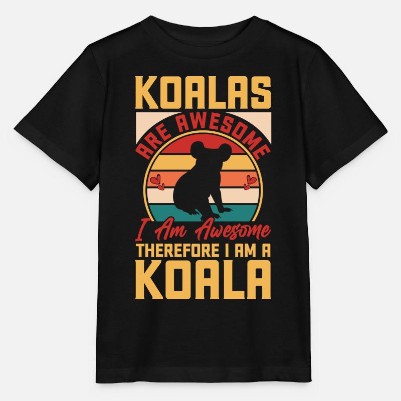 Koala - Stanley/Stella Kinder T-Shirt MINI CREATOR  - Schwarz